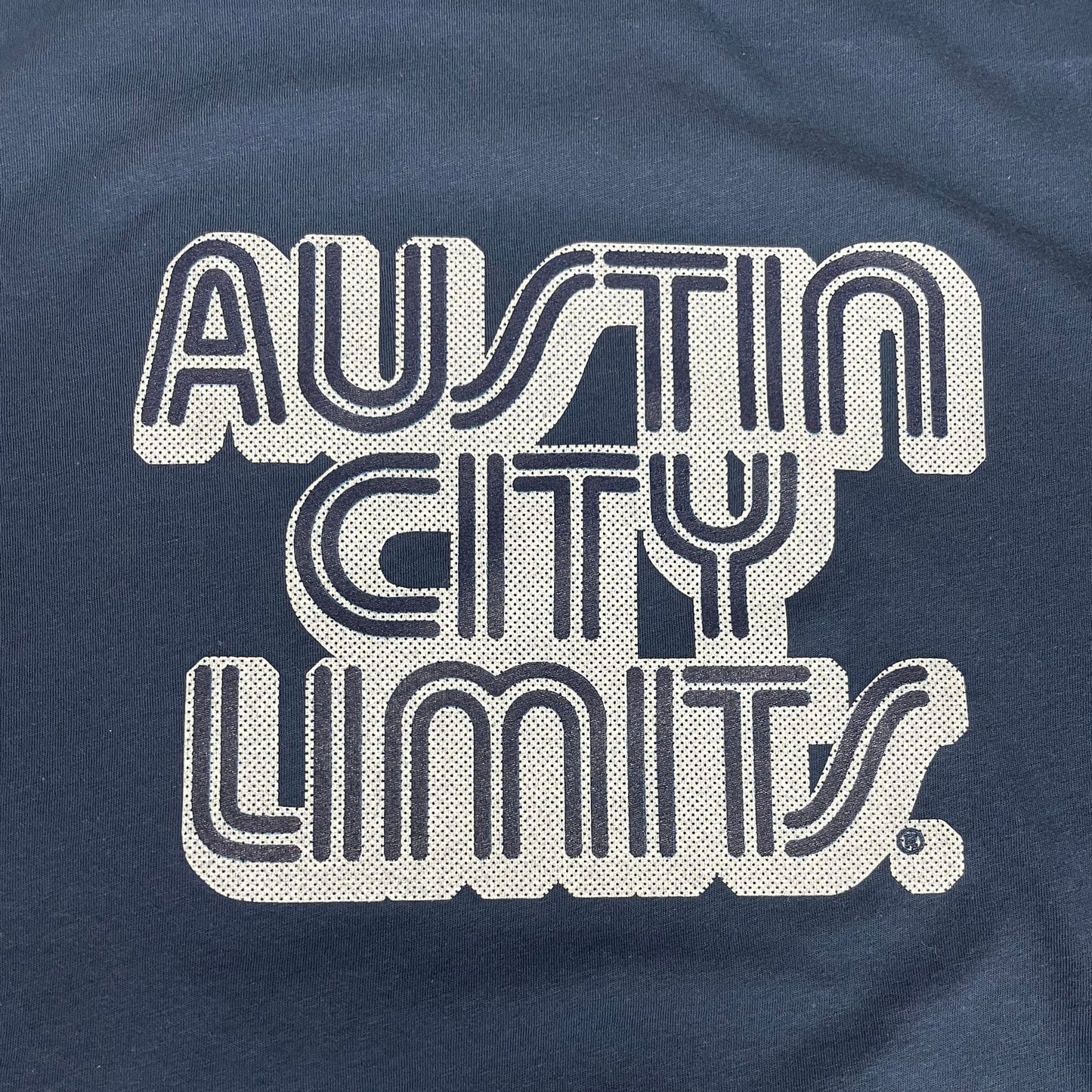 NAVY UNISEX T-SHIRT WITH RETRO WHITE ACL LOGO