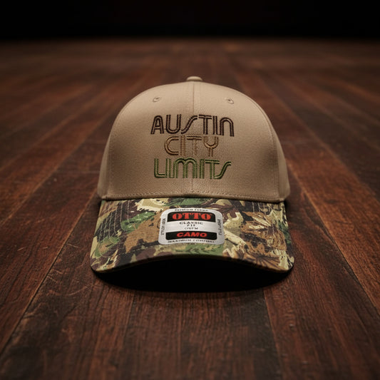 CAMO HAT WITH AUSTIN CITY LIMITS LOGO