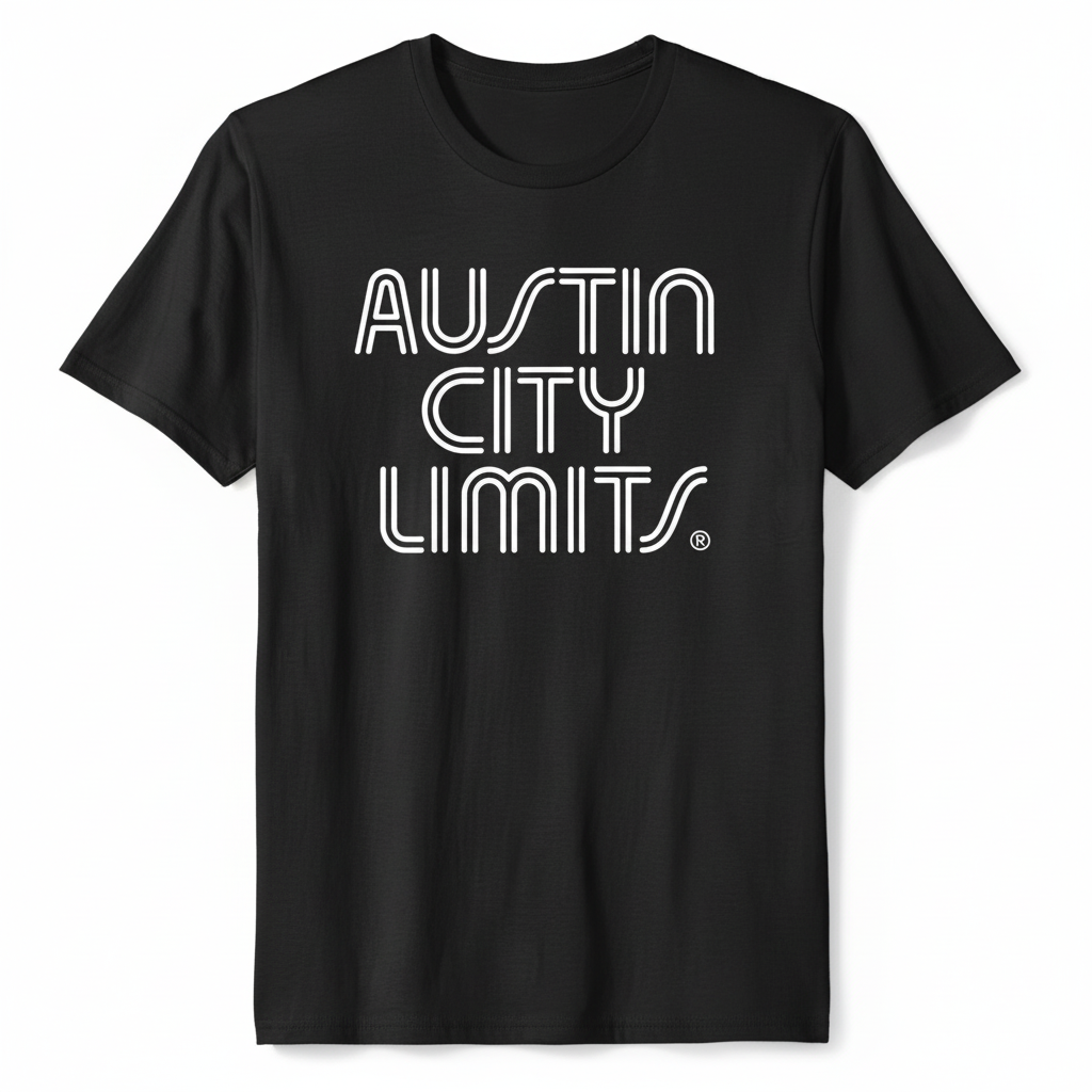 A charcoal gray unisex t-shirt with the white text 'Austin City Limits' printed on the front.