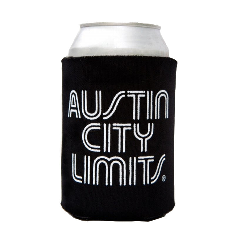 Austin City Limits Black Collapsible Can Koozie