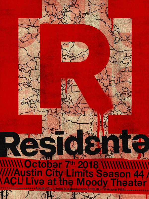 Poster for The Residente poster for Austin City Limits Taping