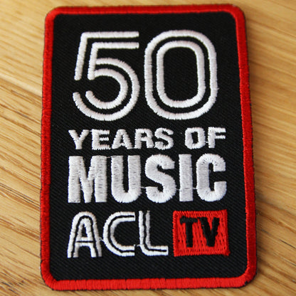 ACLTV Austin City Limits 50th Anniversary Commemorative Iron On Patch