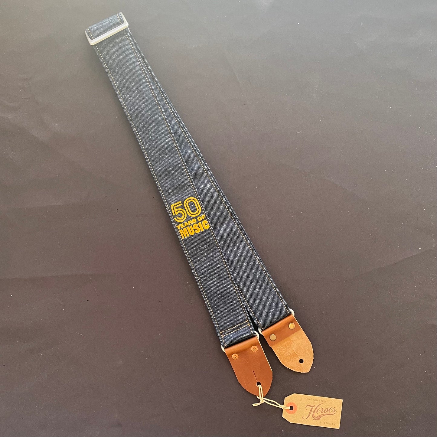 HEROES INDIGO DENIM GUITAR STRAP