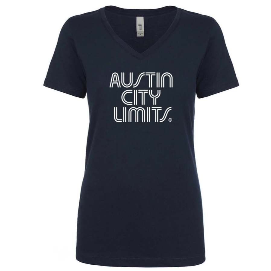 Women's Navy V-Neck Tee