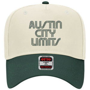 Cap with 'Austin City Limits' text on a white background