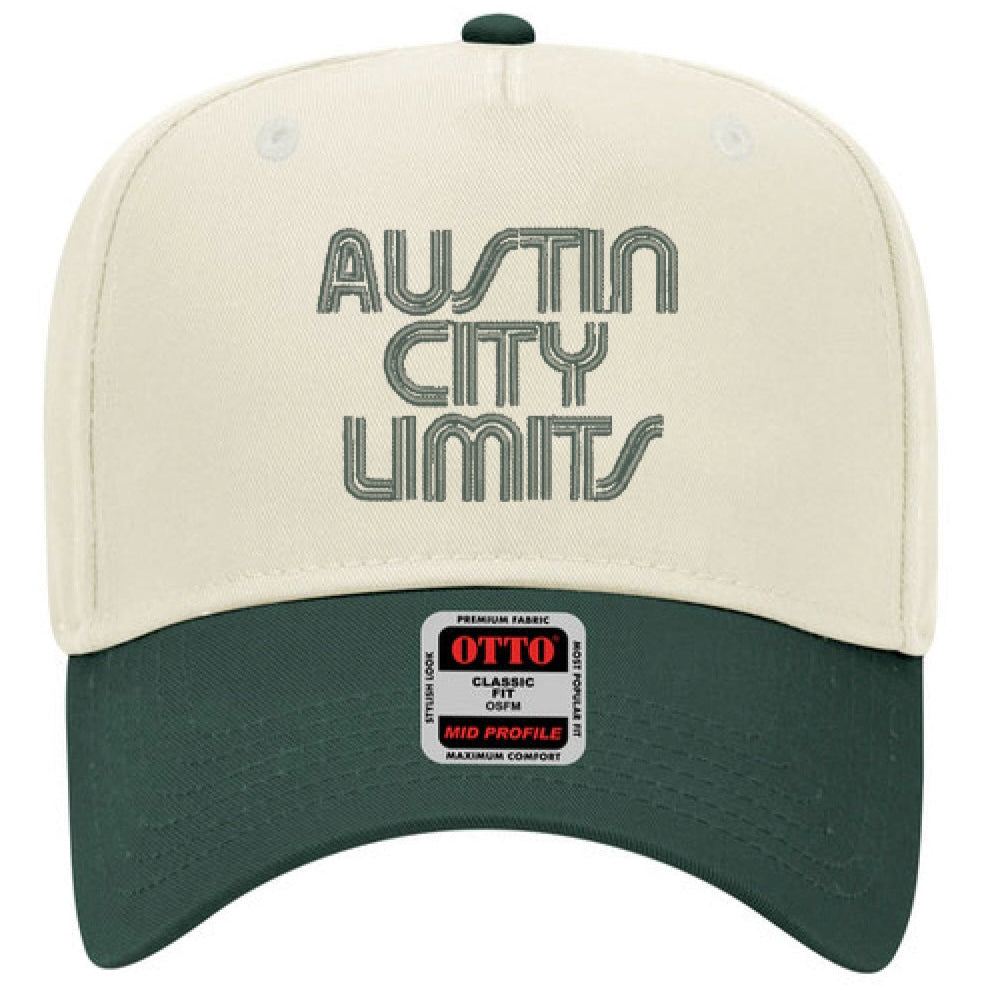 Cap with 'Austin City Limits' text on a white background