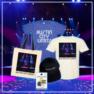 ACL Superfan bundle with two t-shirts, hat, tote bag, and collectible pin