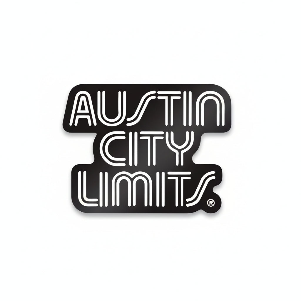 Black and white logo of Austin City Limits on a white background