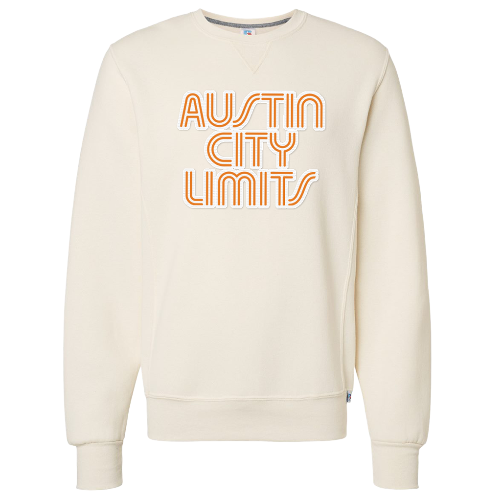 BEIGE UNISEX CREWNECK SWEATSHIRT WITH ACL LOGO APPLIQUE