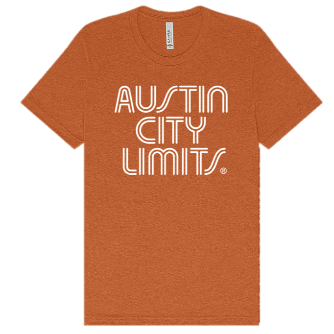 Texas Burnt Orange Tee with White Austin City Limits Logo