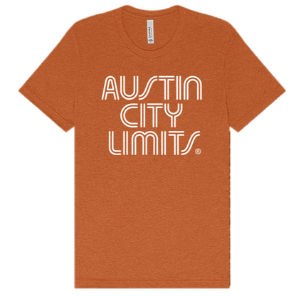 Texas Burnt Orange Tee with White Austin City Limits Logo