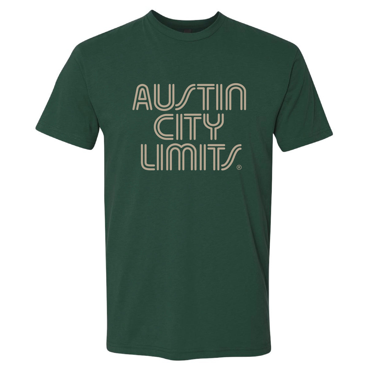 FOREST GREEN UNISEX T-SHIRT WITH KHAKI ACL LOGO