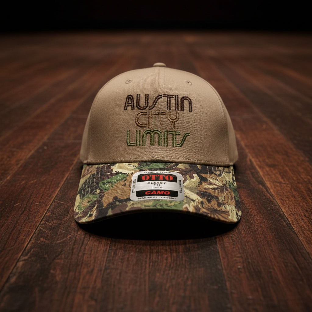 CAMO HAT WITH AUSTIN CITY LIMITS LOGO