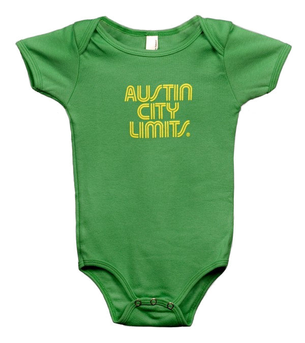 Green Infant Bodysuit with Yellow ACL Logo