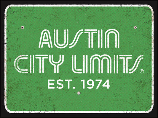 1974 Austin City Limits Road Sign