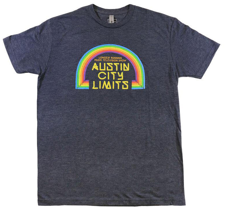 NAVY UNISEX T-SHIRT WITH RAINBOW