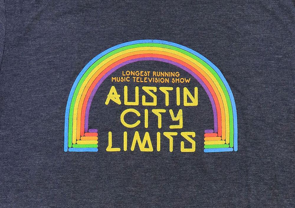 NAVY UNISEX T-SHIRT WITH RAINBOW
