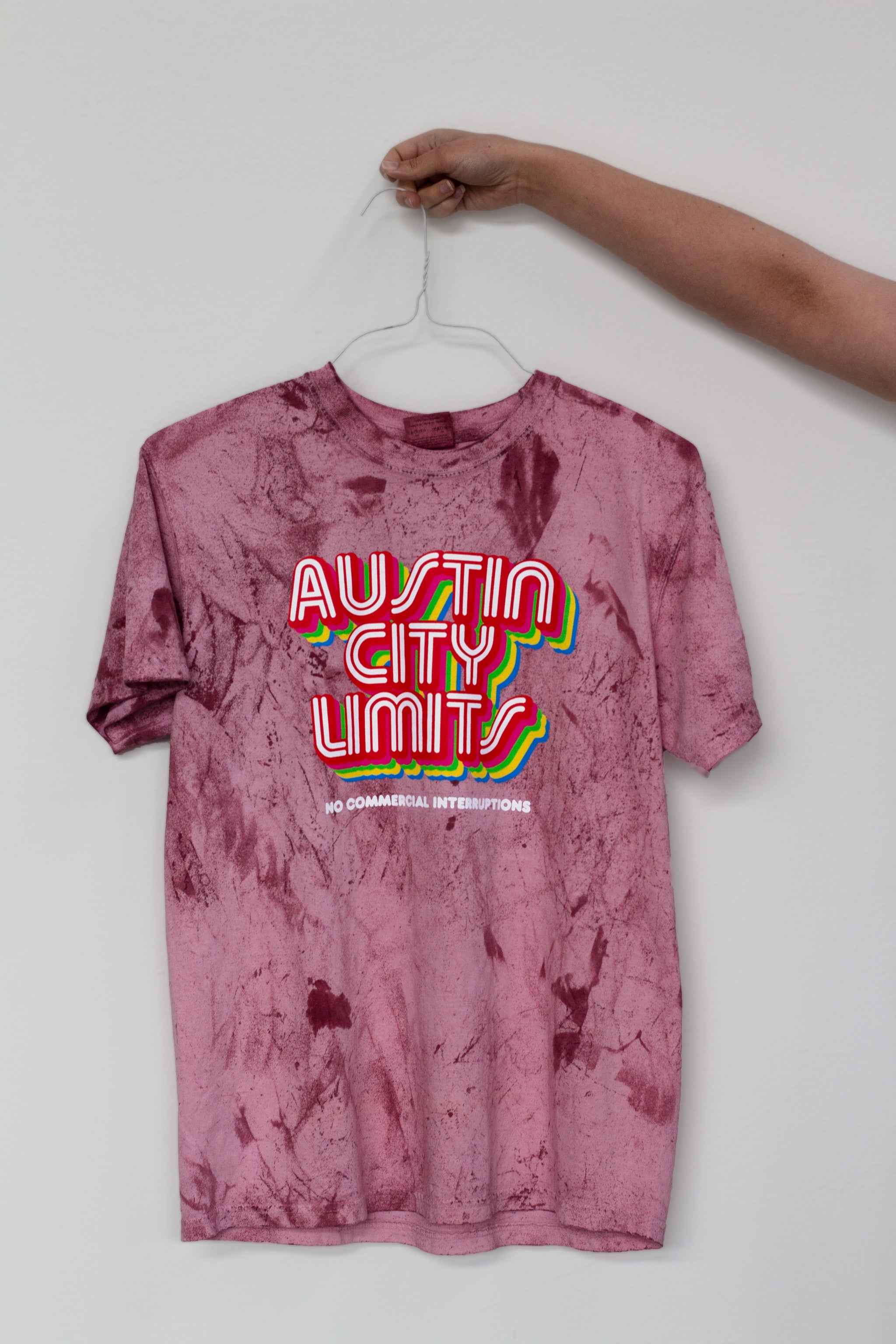 Clay Unisex T-Shirt with Multicolor Drop Shadow Logo