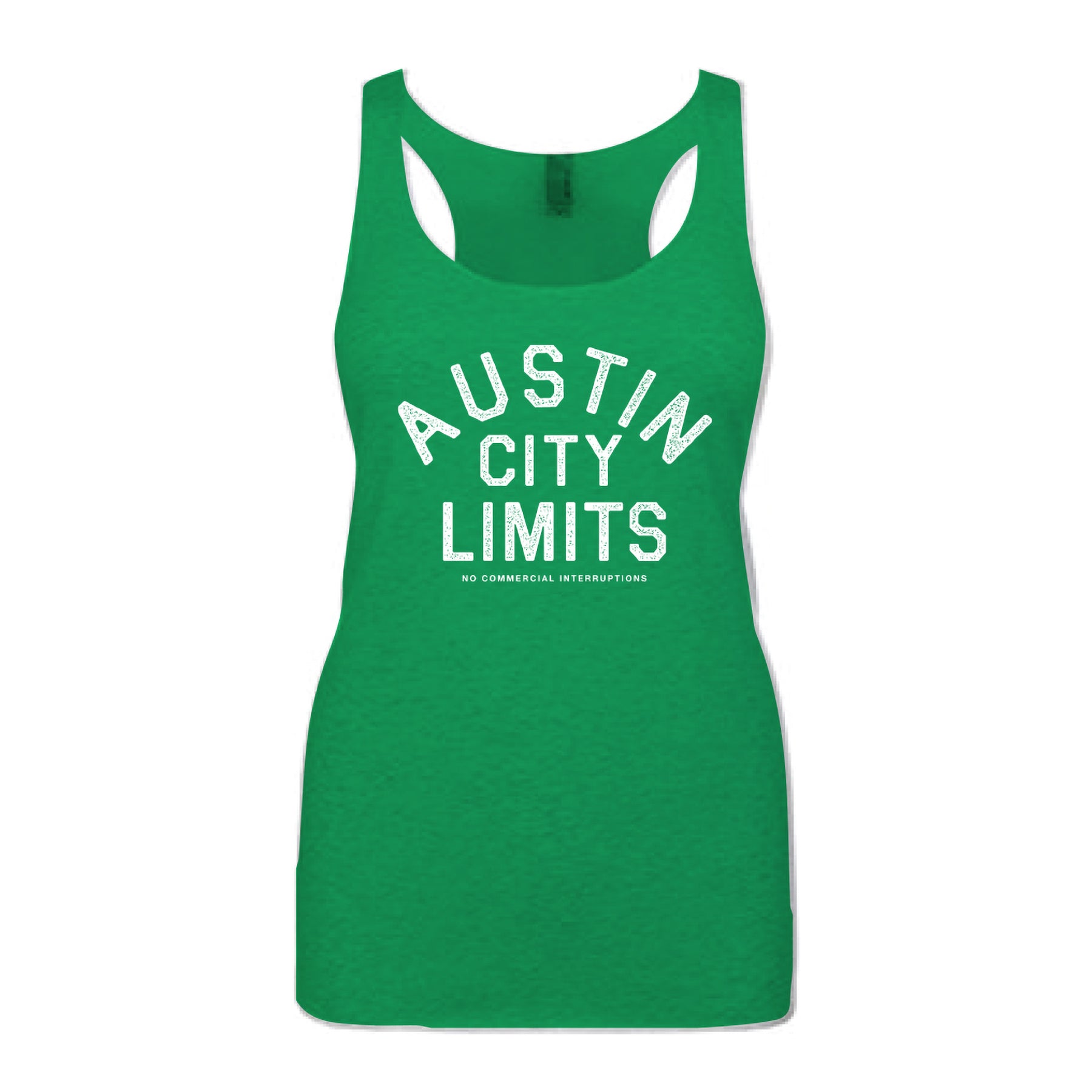 Green Women's Racerback Tank with White ACL Arch Logo