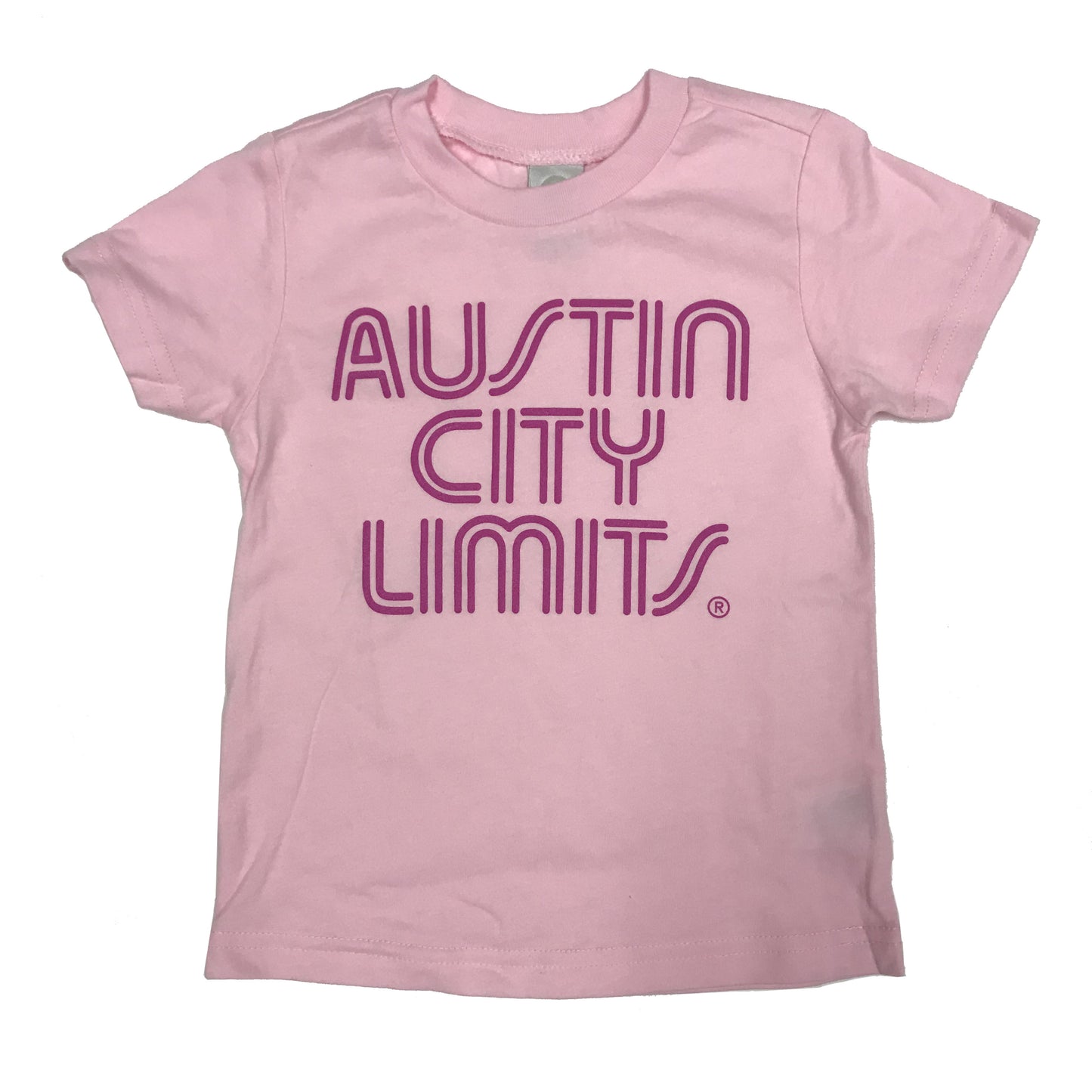Pink Toddler T-Shirt with Dark Pink ACL Logo