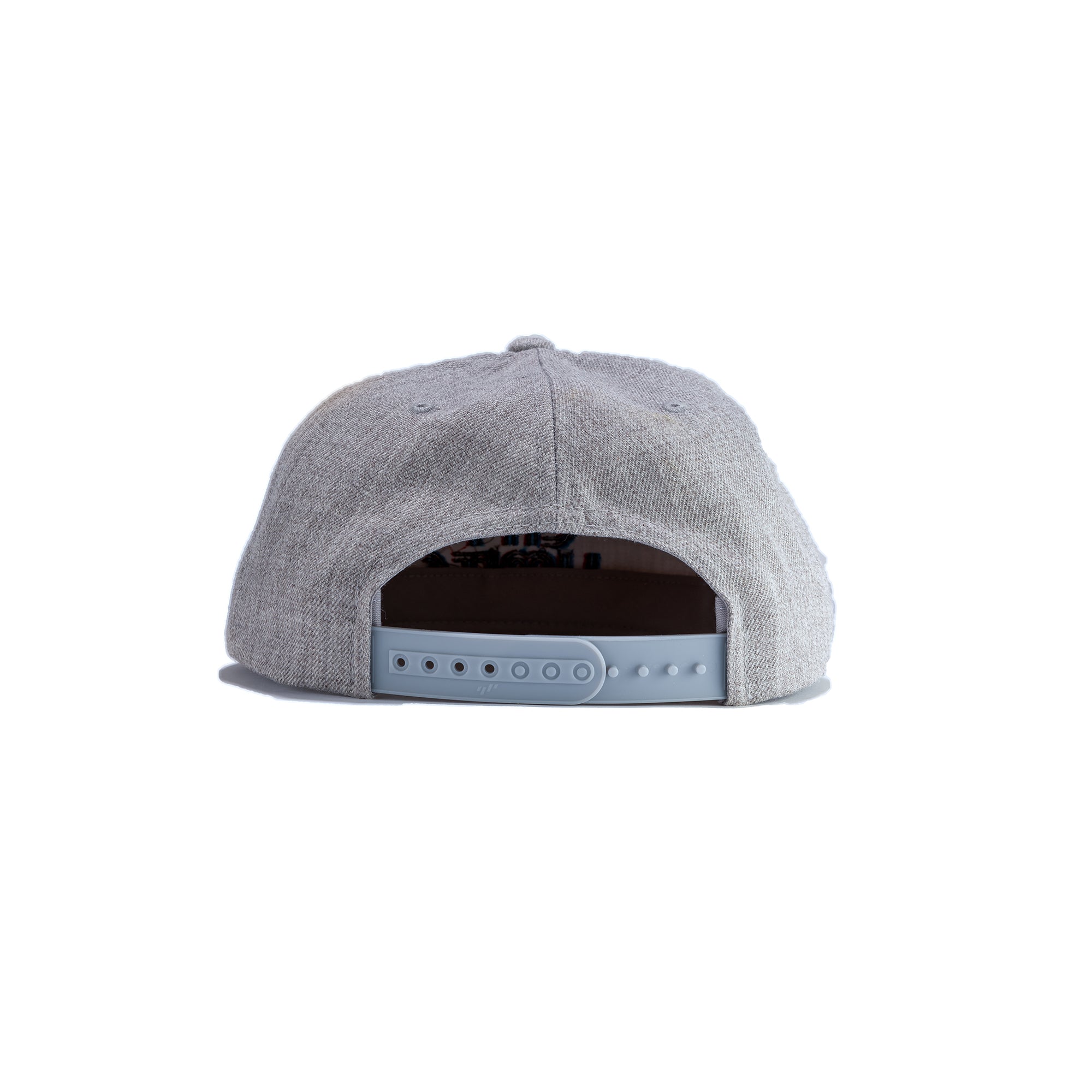 HEATHER GRAY FLATBILL SNAPBACK WITH TRIPLE STITCH ACL LOGO